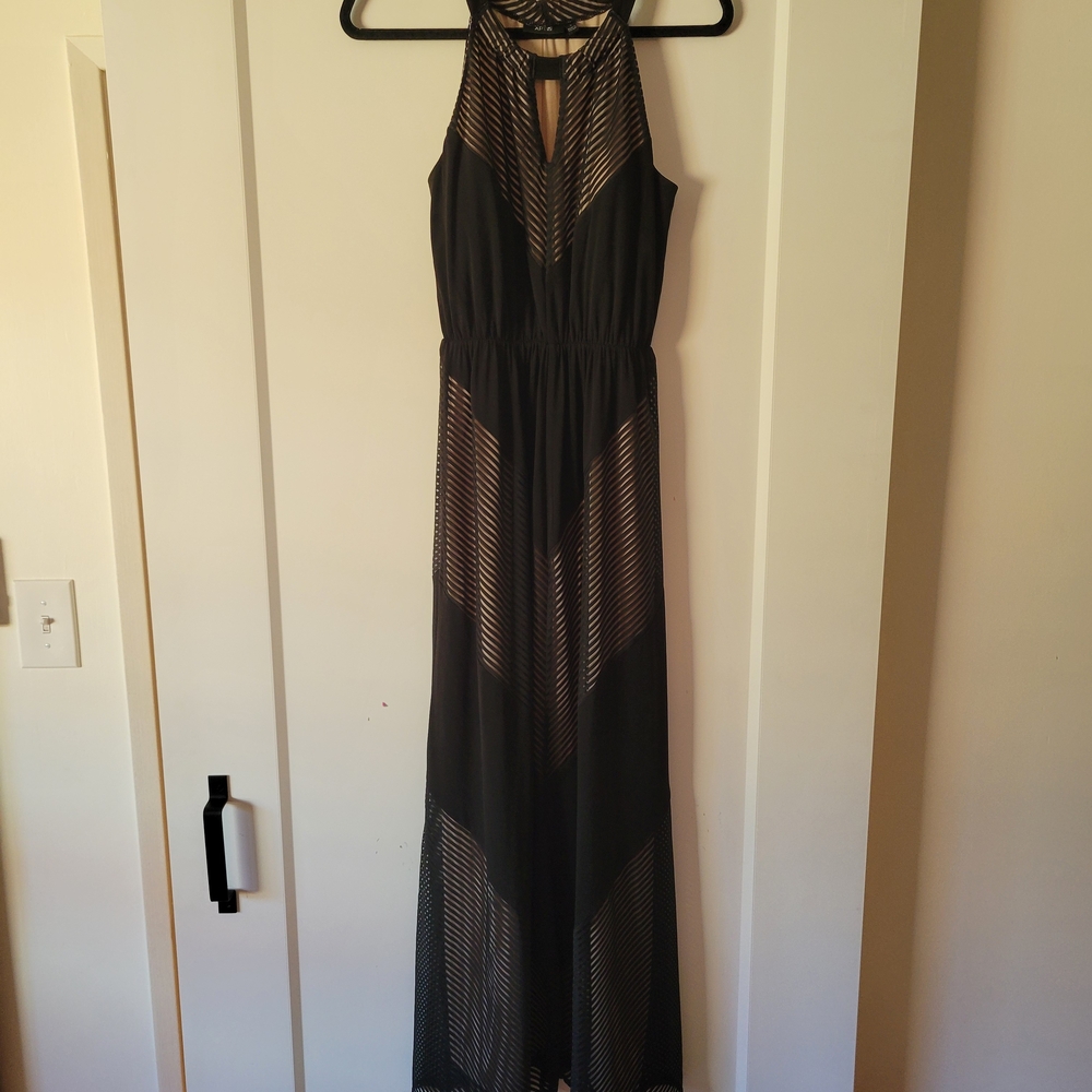 Apt. 9 Black Halter Maxi Gown for Weddings - Picture 3 of 10